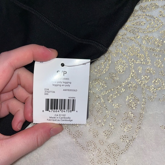 Black athletic works leggings, Size small, Brand new with tags - Picture 4 of 5